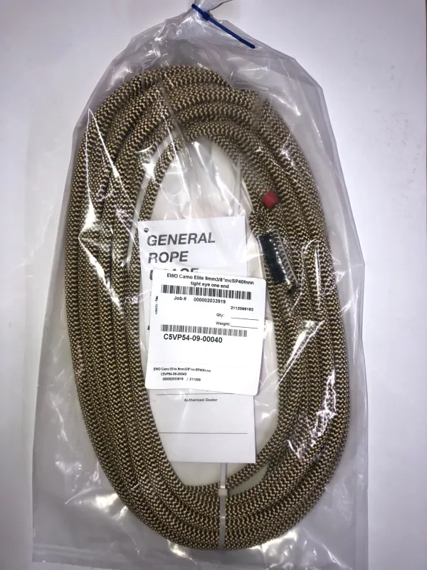 Canyon Camo Elite Rappel 40' with Sewn Eye Rope + Dynaglide Loop