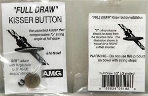 AMG Full Draw Kisser Button Smoke Grey 1/2"