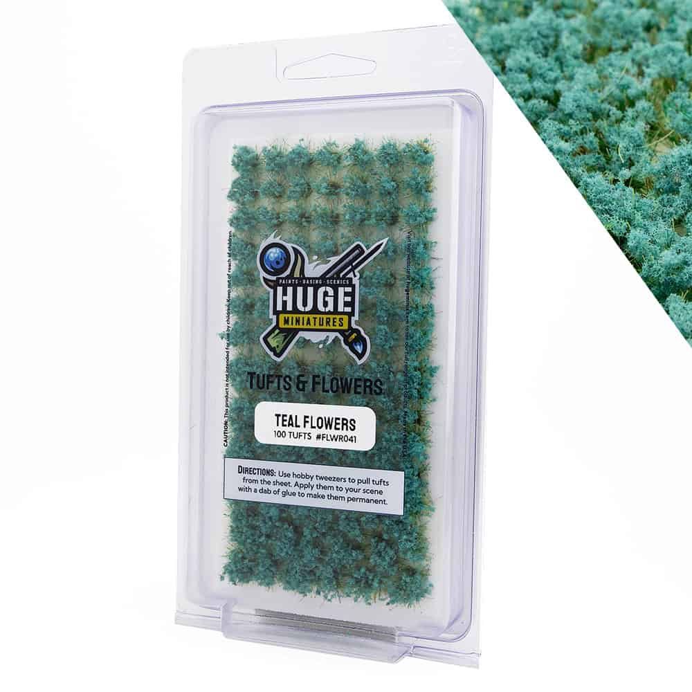 Teal Flowers
