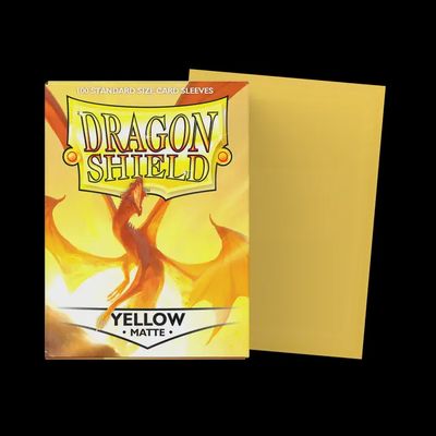 Dragon Shield Sleeves: Matte Yellow (Box of 100)