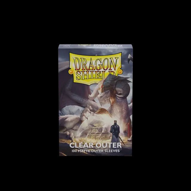 Dragon Shield Sleeves: Outer Sleeves: Matte Clear (Box of 100)