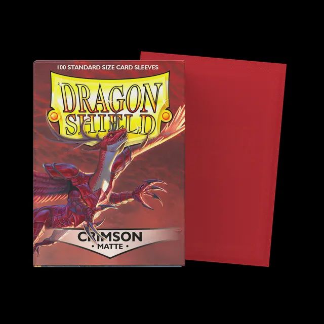 Dragon Shield Sleeves: Matte Crimson (Box of 100)