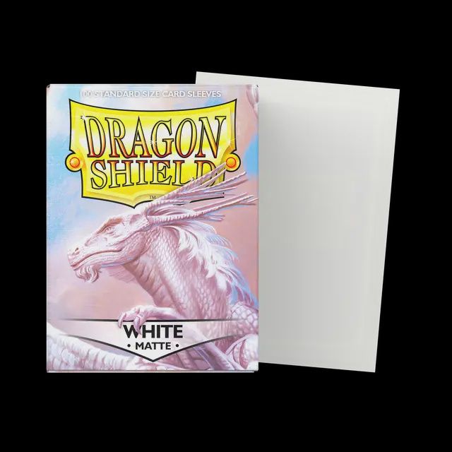 Dragon Shield Sleeves: Matte White (Box of 100)
