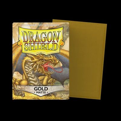 Dragon Shield Sleeves: Matte Gold (Box of 100)