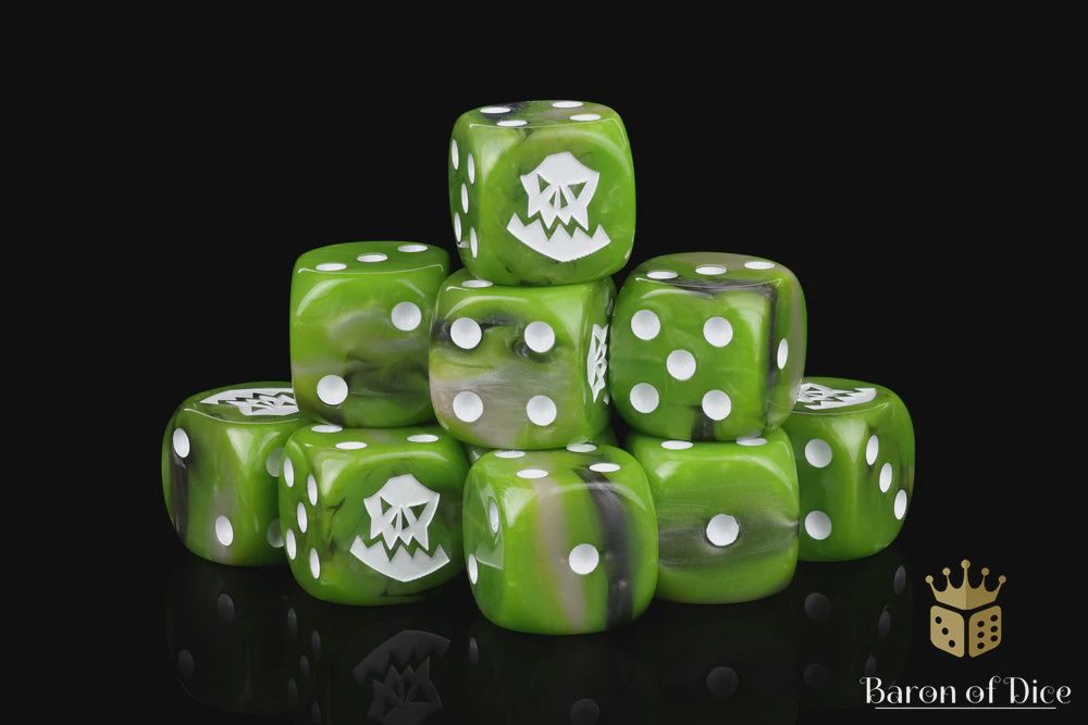 Orc Dice – White  (25 Dice)
