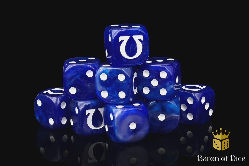 Omega Dice – White  (25 Dice)