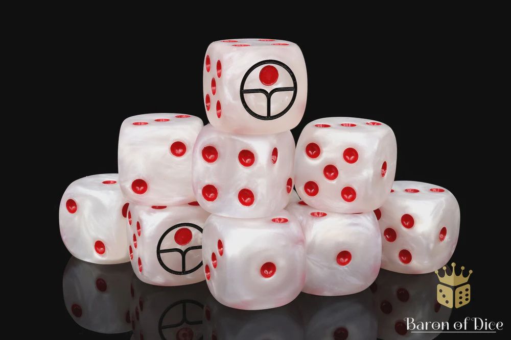 Universal Peace Dice – White  (25 Dice)