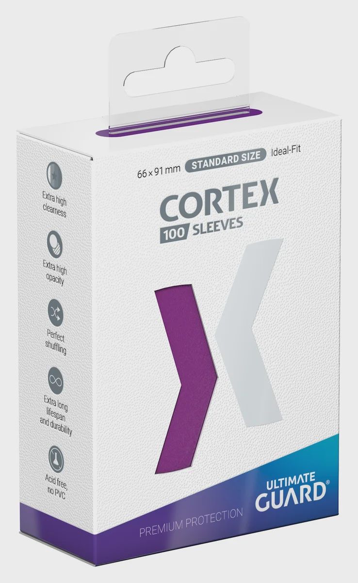 Ultimate Guard Card Sleeves: Cortex Standard Size- Glossy, Color: Purple