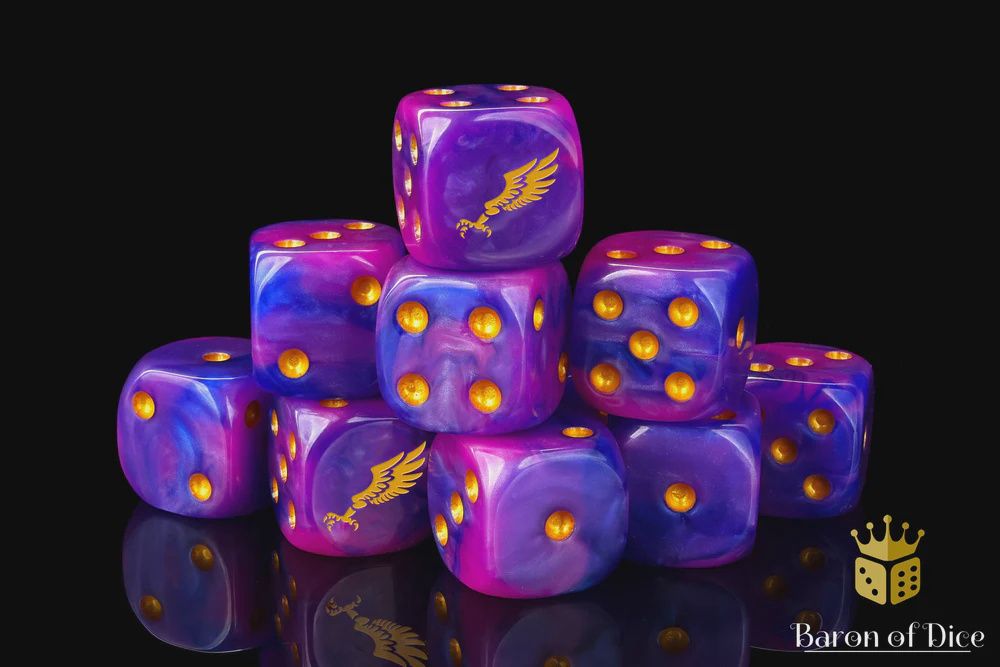 Children Of Profligacy Dice - Gold Inlay (25 Dice)