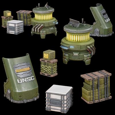 Halo: Flashpoint UNSC Scenery Set