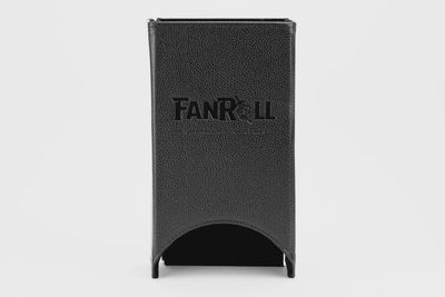 Fold Up Leather Dice Tower: Black