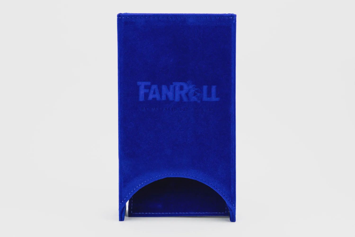 Fold Up Velvet Dice Tower: Blue