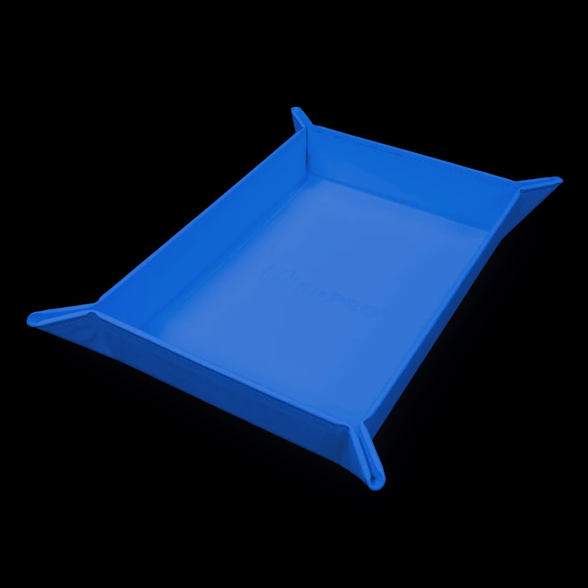Vivid Magnetic Foldable Dice Tray: Blue