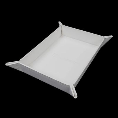Vivid Magnetic Foldable Dice Tray: White
