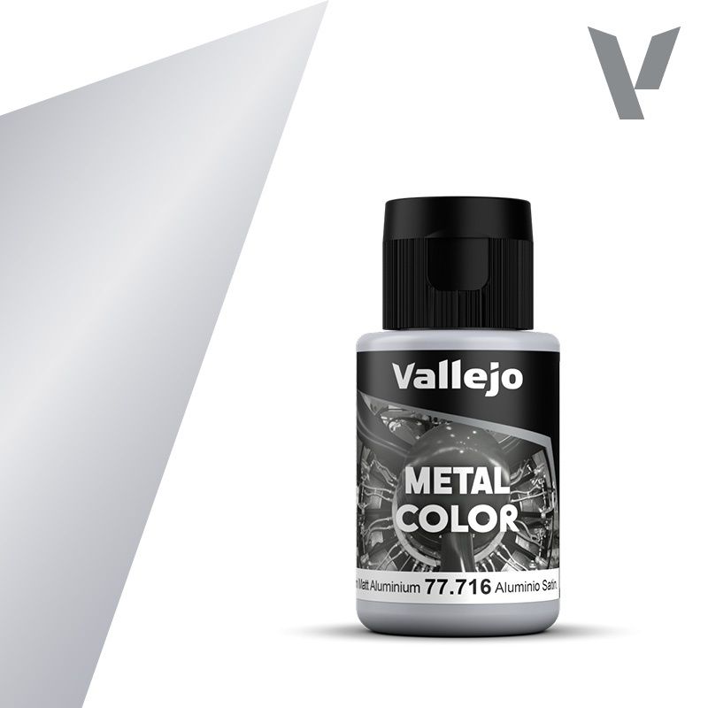Vallejo Metal Color: Semi Matte Aluminium, 32 ml.