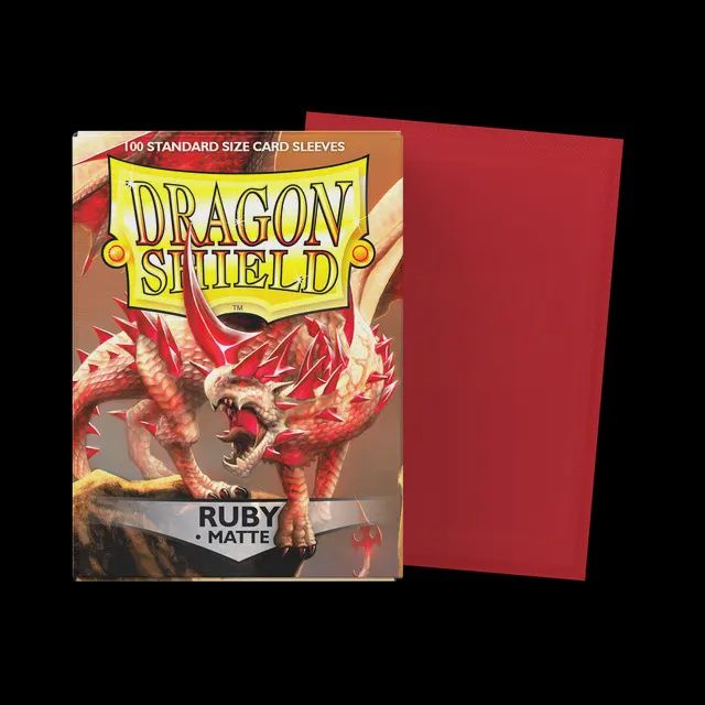 Dragon Shield Sleeves: Matte: Ruby (Box of 100)