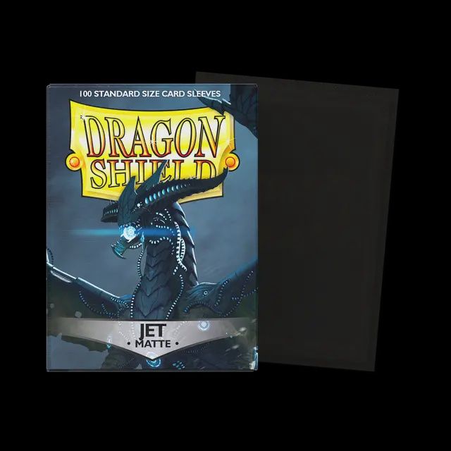 Dragon Shield Sleeves: Matte: Jet (Box of 100)
