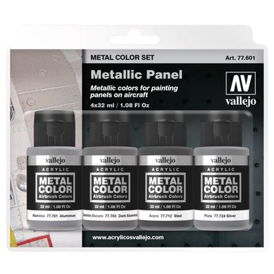 Vallejo Metal Color: Metallic Panel 4pk (32ml)