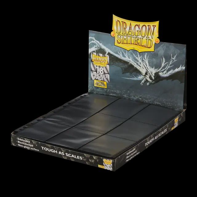 Binder Pages: 18-Pocket Clear Sideloader Non Glare, Size: Box