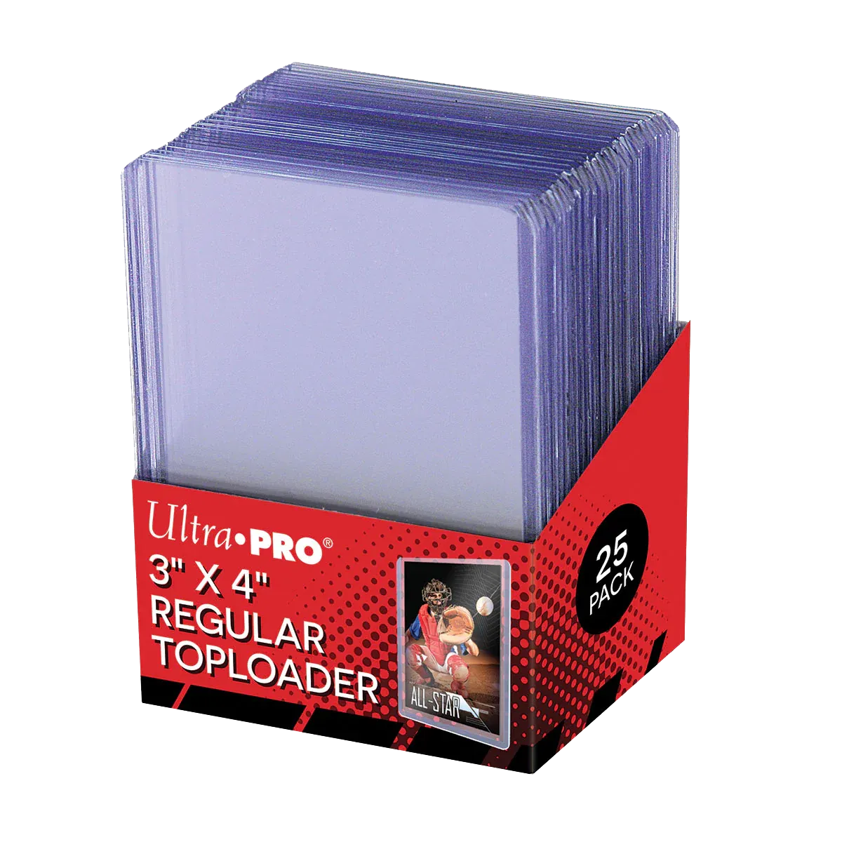 Toploader: 3x4 Clear Regular, Size: 25