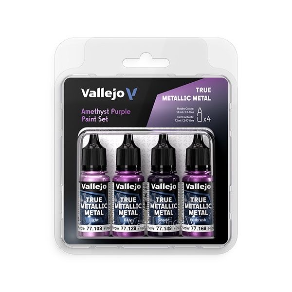 Vallejo:  Amethyst Purple True Metallic Metal Paint Set (18ml)