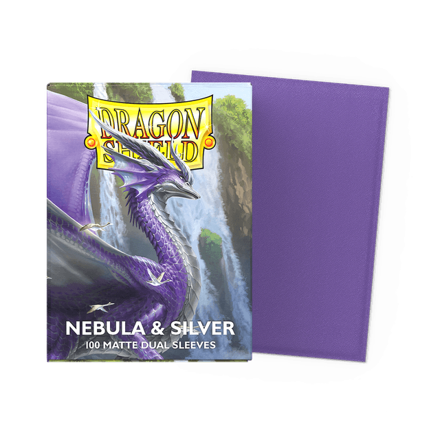 Dragon Shield Sleeves: Dual Matte: Nebula and Silver (100 ct.)