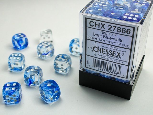 Chessex: Nebula 36-Dice D6 - 12MM Blocks