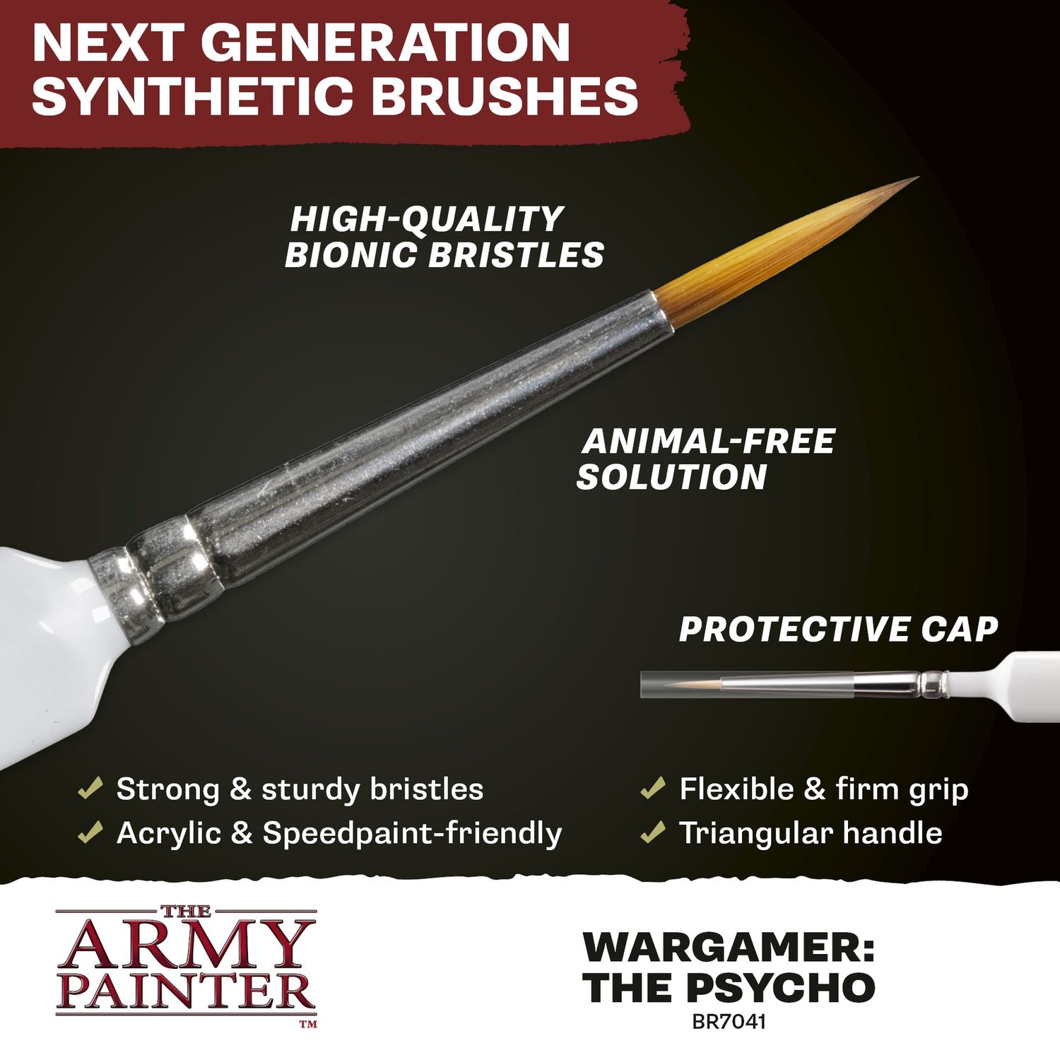 The Army Painter: Wargamer Brushes, Type: The Psycho