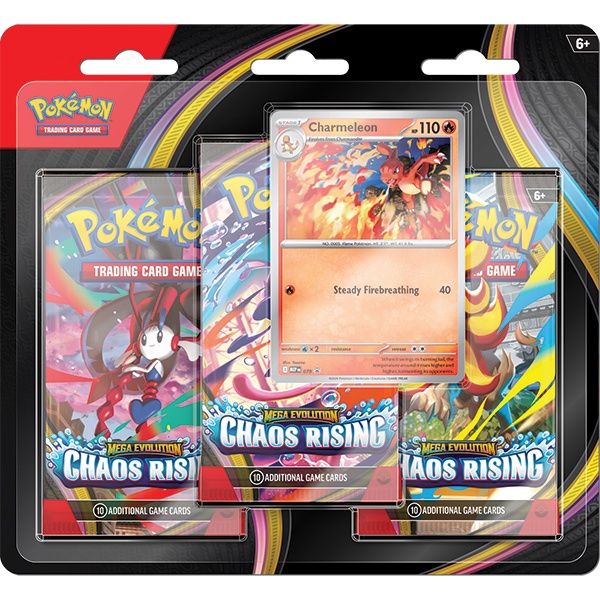 Pokemon TCG: Mega Evolutions: Chaos Rising- 3-Booster Blister