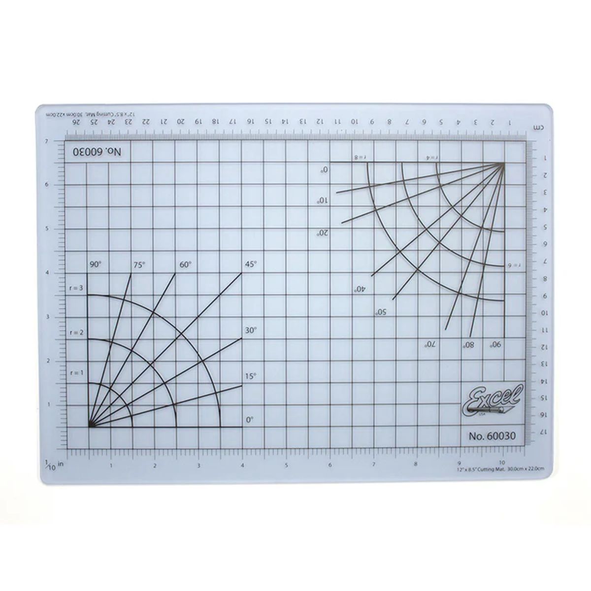 8 1/2'' x 12'' (clear) Self-Healing Cutting Mat