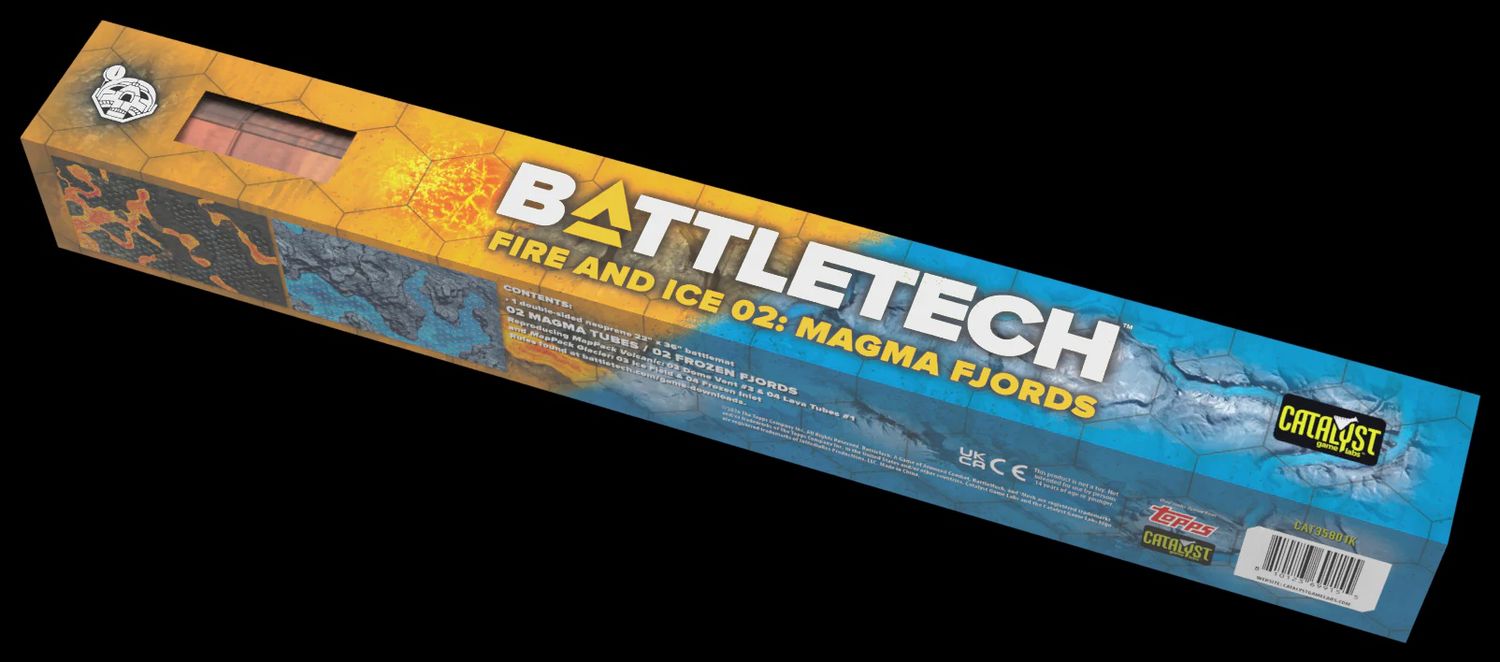 BattleTech: Battle Mat- Fire and Ice- Magma Fjords