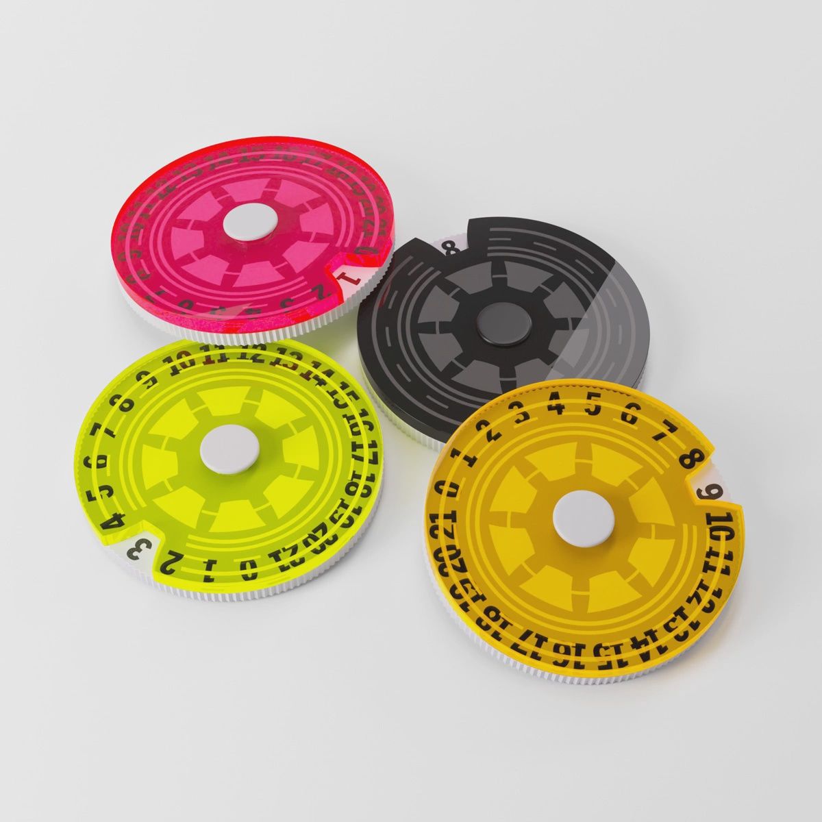 Single Dial Life Counters: 4 pack
