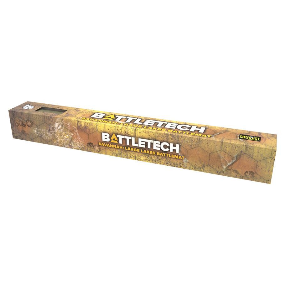 BattleTech: Battle Mat: Savannah - Large Lakes