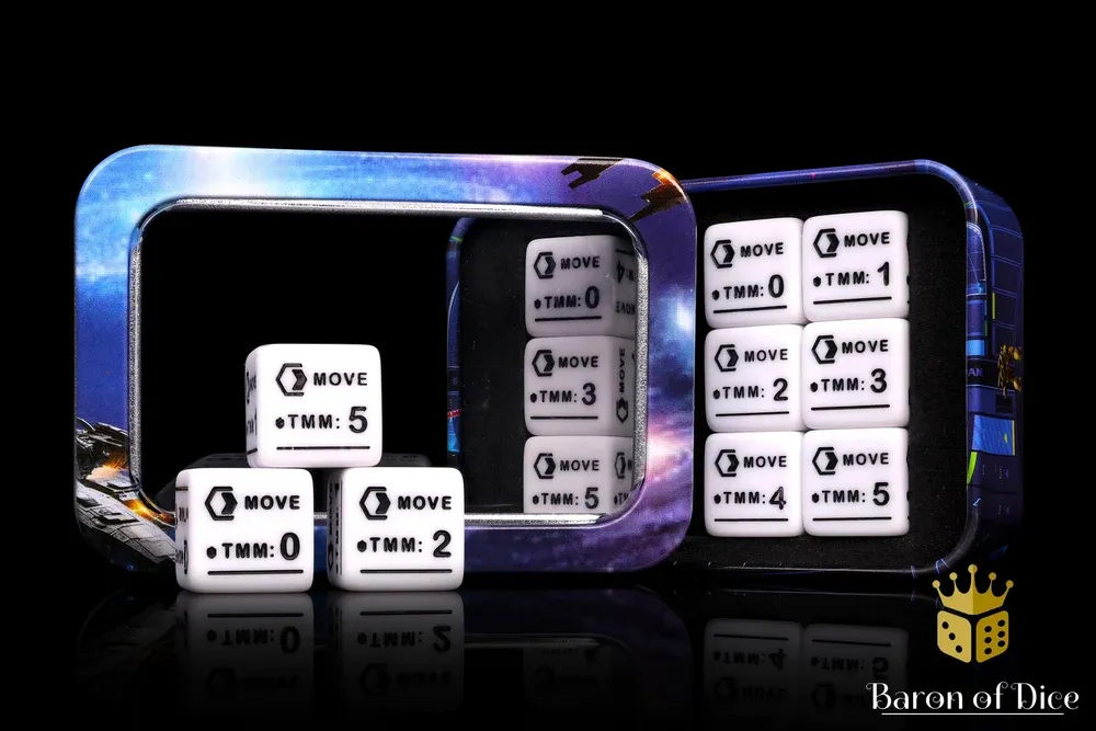 First Strike: Mono White Movement Dice Set