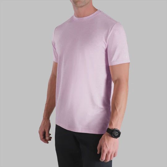 Luxury Crew Tee - Heathered, Color: HPI, Size: SM