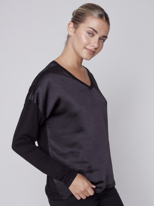 CB Satin Front Top