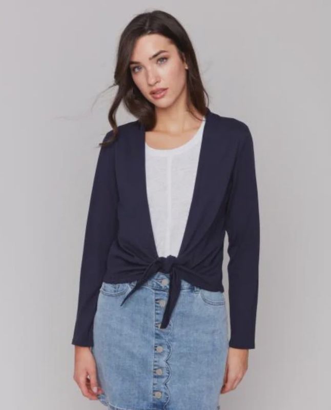 CB Shawl Neck Bolero - Navy