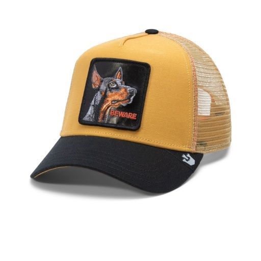 GB the doberman, Size: O/S, Colour: mustard, Season: fall/winter 2024