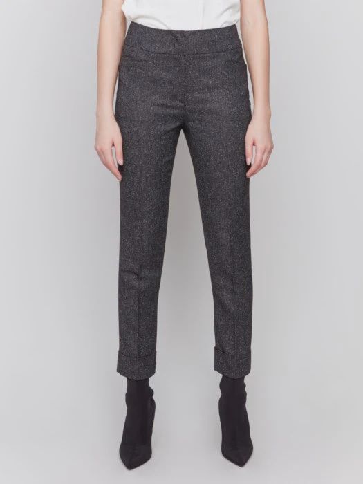 CB Speckled Slim Leg Cuffed Pant