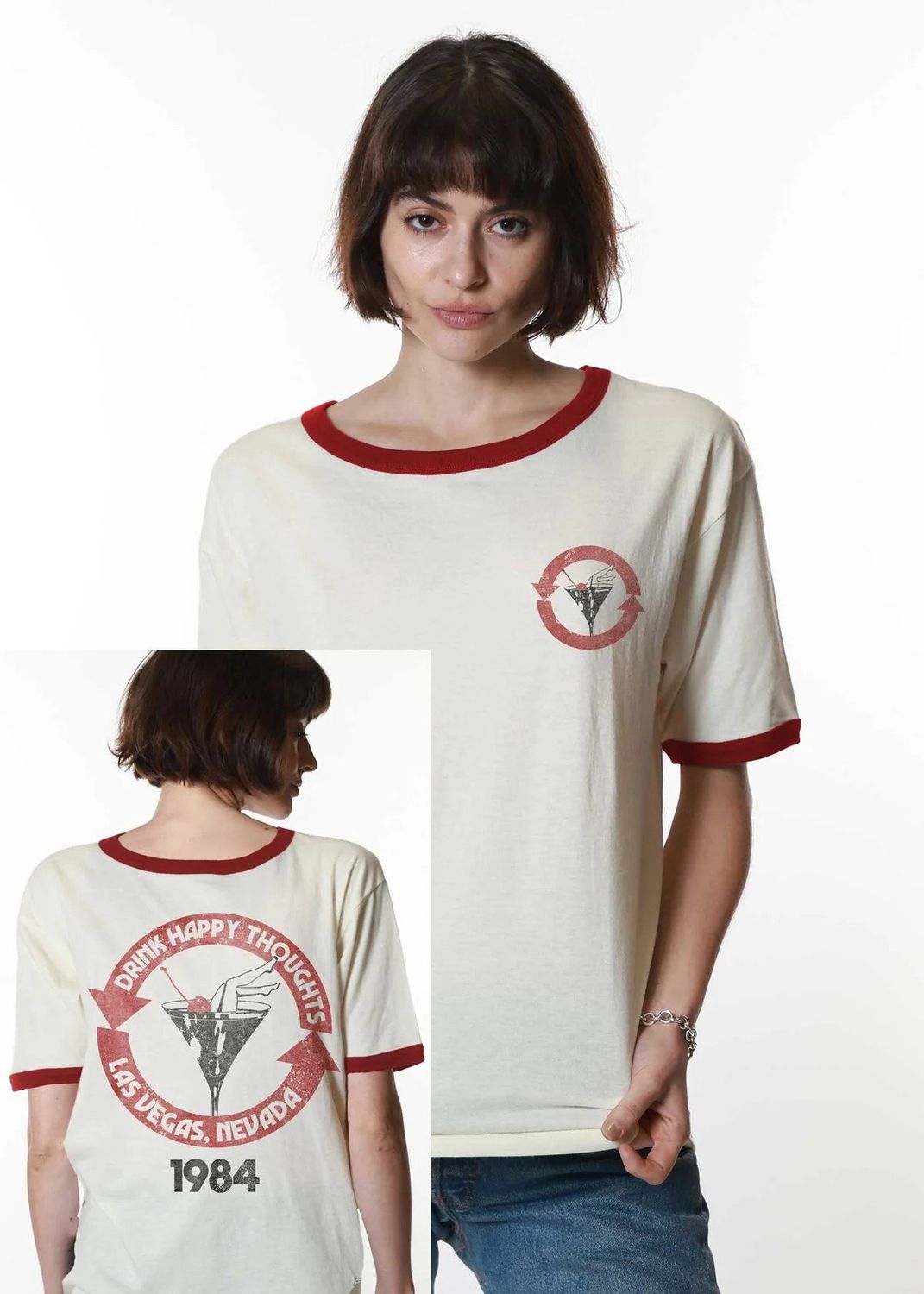 GIRL DANGEROUS DRINK HAPPY TEE