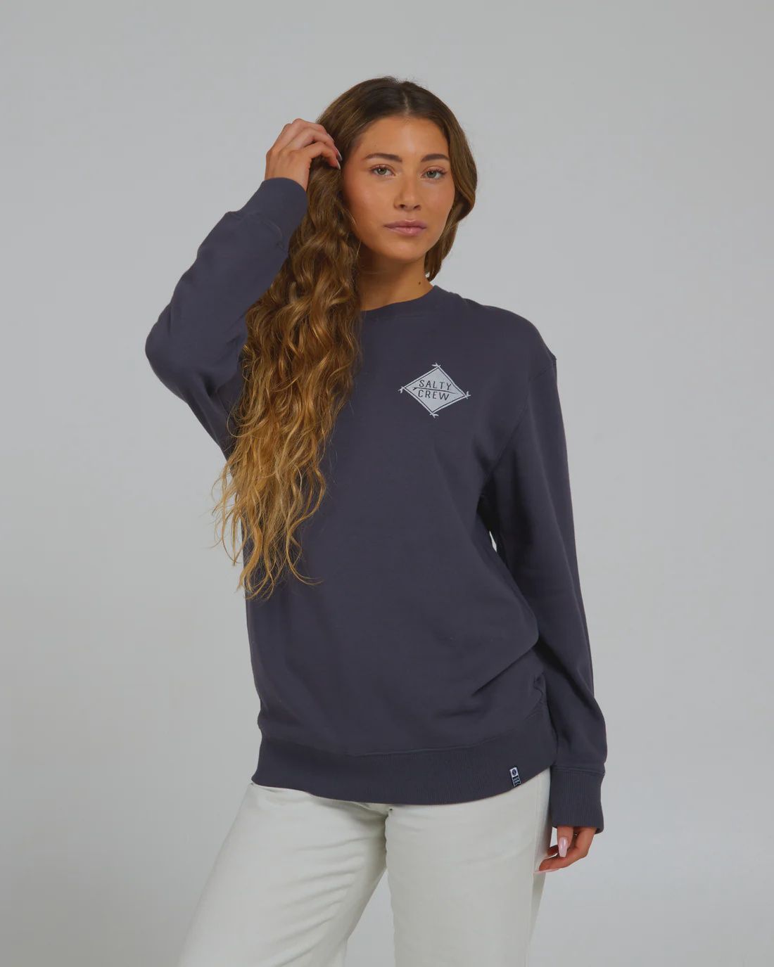 SALTY CREW BOARD MEETING FLEECE CREWNECK