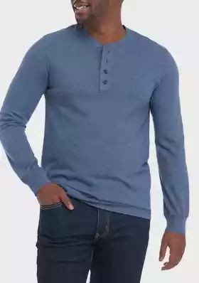 LEVI&#39;S 4 BUTTON HENLEY
