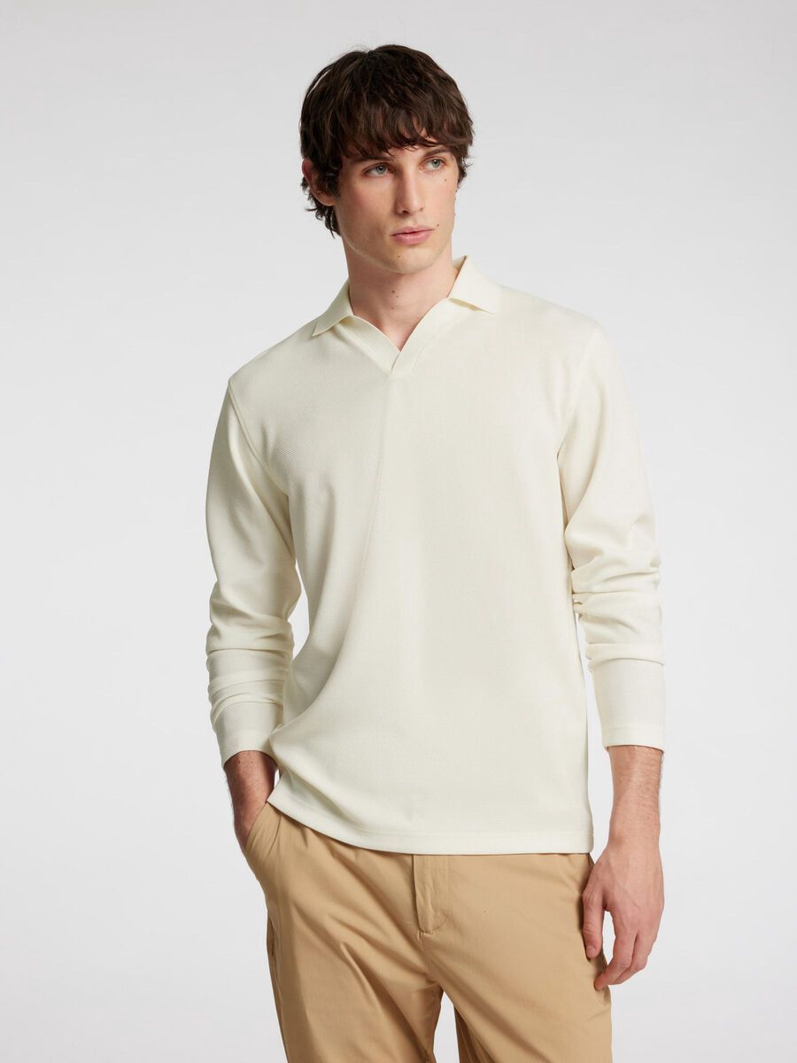 Selected Split Neck Polo