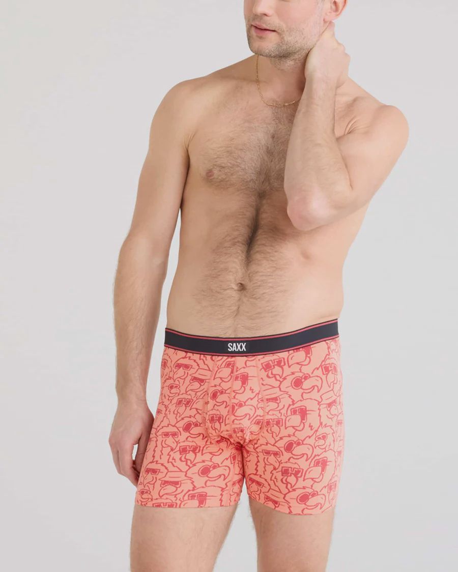 SAXX Daytripper BB W/Fly, Print: Parrot Party, Size: Small