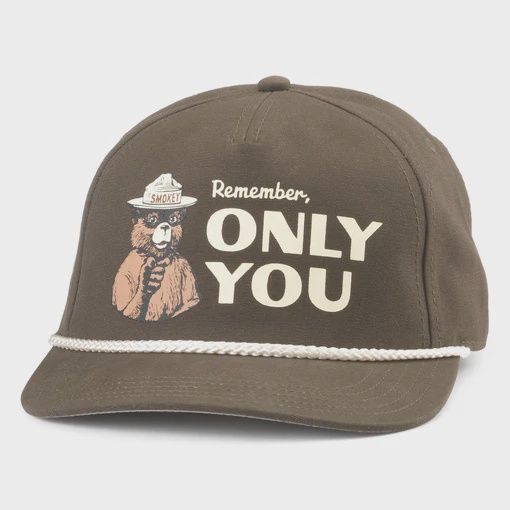 A Needle Smokey Bear Canvas Cappy