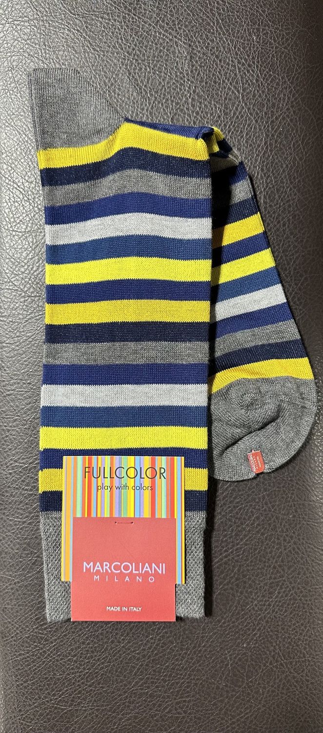 Marcoliani Rainbow Stripe MAR4040T, Color: Y18, Size: 08-11-2025