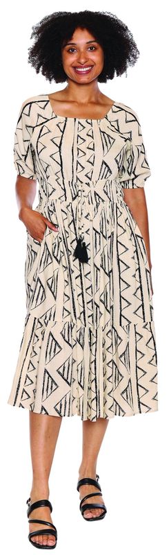 Papa Slub Dress P5243