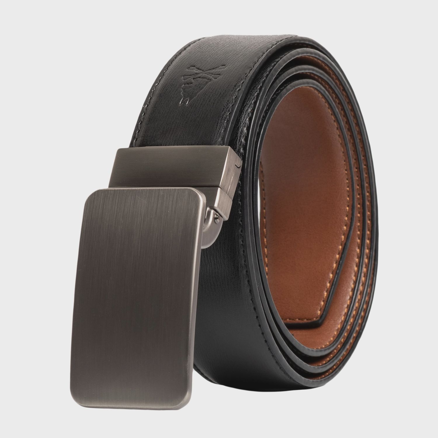 Custom Leather Stitched Reversible Belt  NG1006