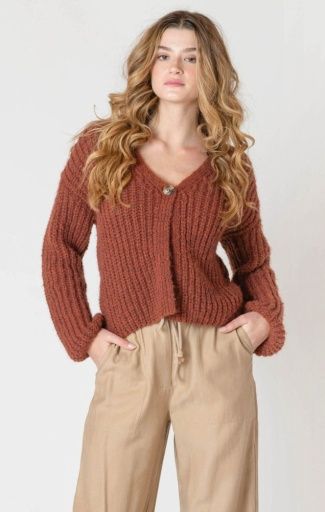 Room34 Single Button Cardigan 2627256 DG