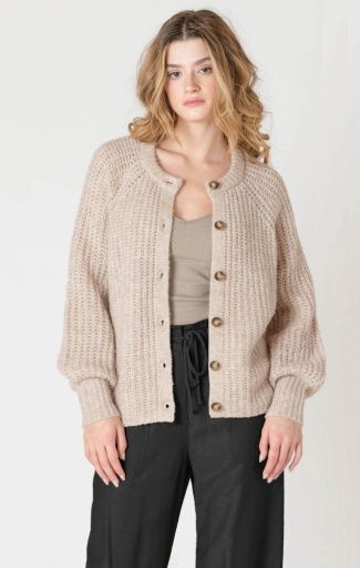 Dex Cardigan  2627255 D, Colour: SOFT OAT MELANGE, Size: XS